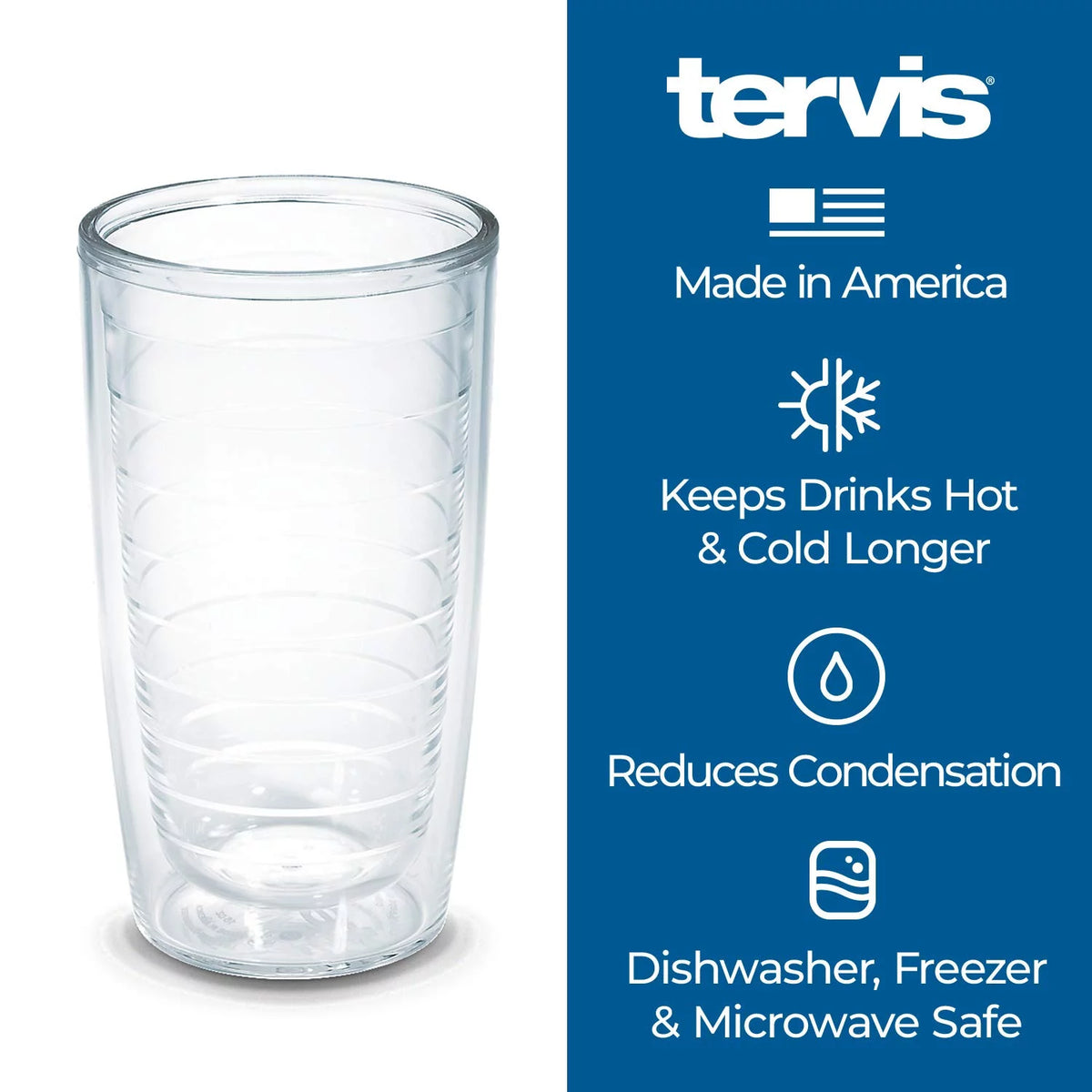 Clear 16 oz Insulated Tumbler A3324