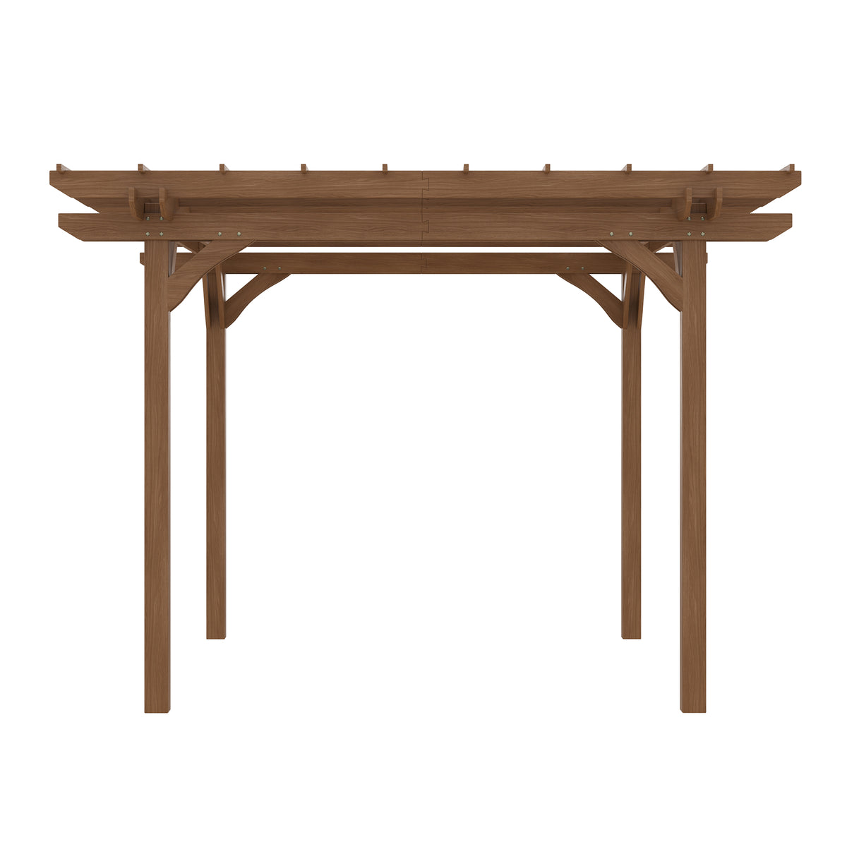 12' x 10' Wooden Pergola Outdoor Gazebo W6804