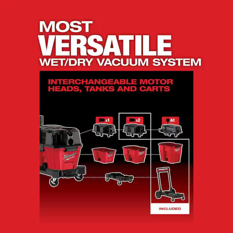 12 Gal. Cordless Wet/Dry Shop Vac Kit with Brush and Crevice Tools B481771