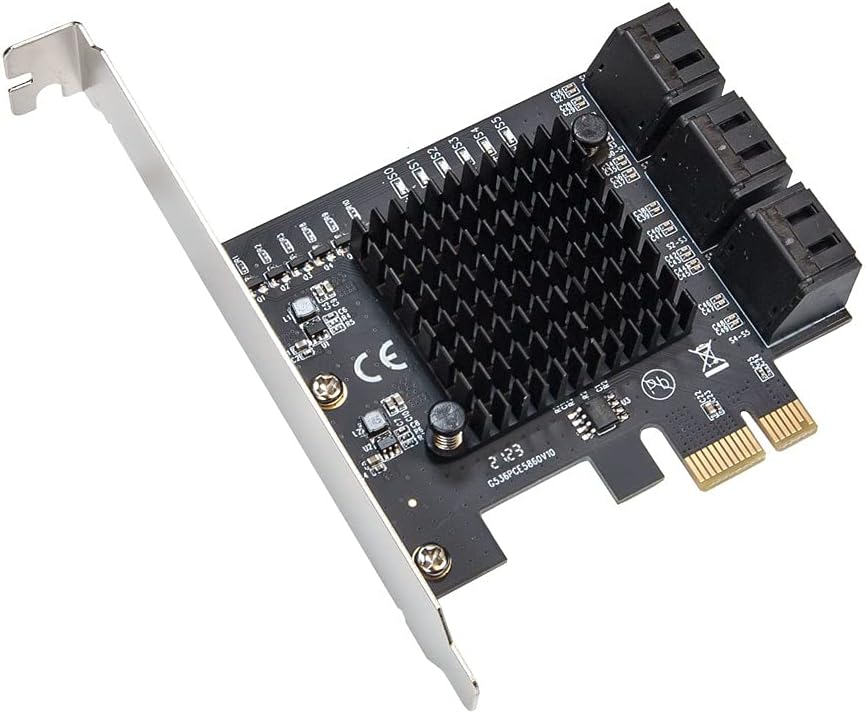 10 Port SATA III to PCIe 3.0 x1 Expansion Card R777