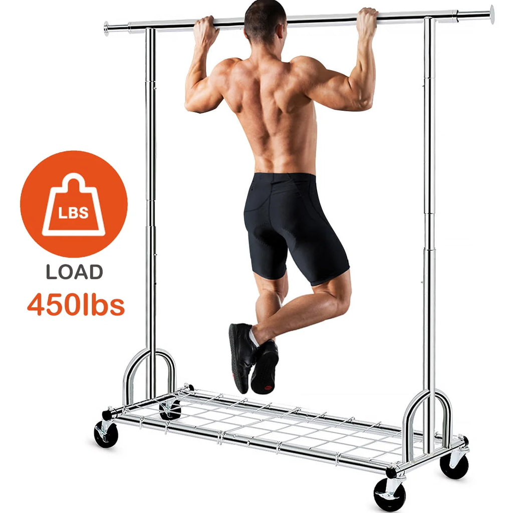 450 lbs Clothing Rack with Shelves C740