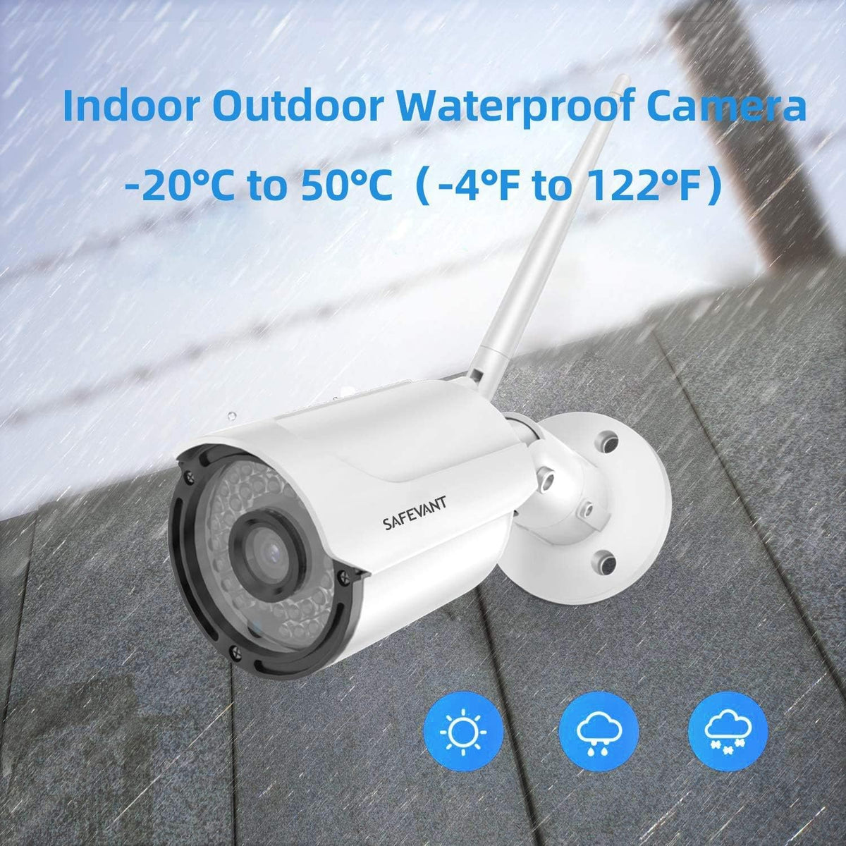 1080P Wireless Security Camera System 8 Channel 8PCS 2MP Night Vision U9818