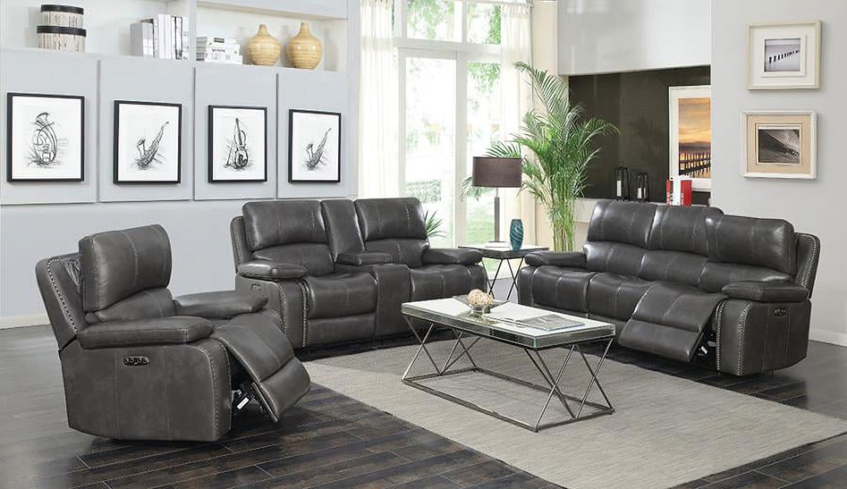 Charcoal Power Sofa/Couch U53888