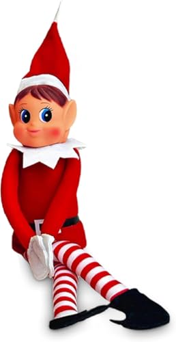 12 Inch Boy & Girl Christmas Elf Figures V58513