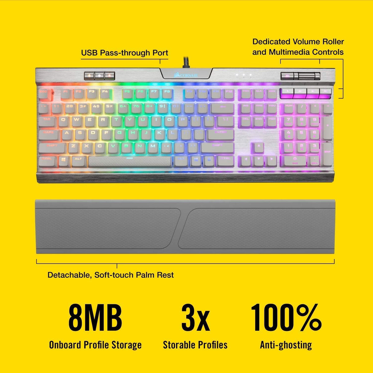 Mechanical RGB Backlit Gaming Keyboard N357