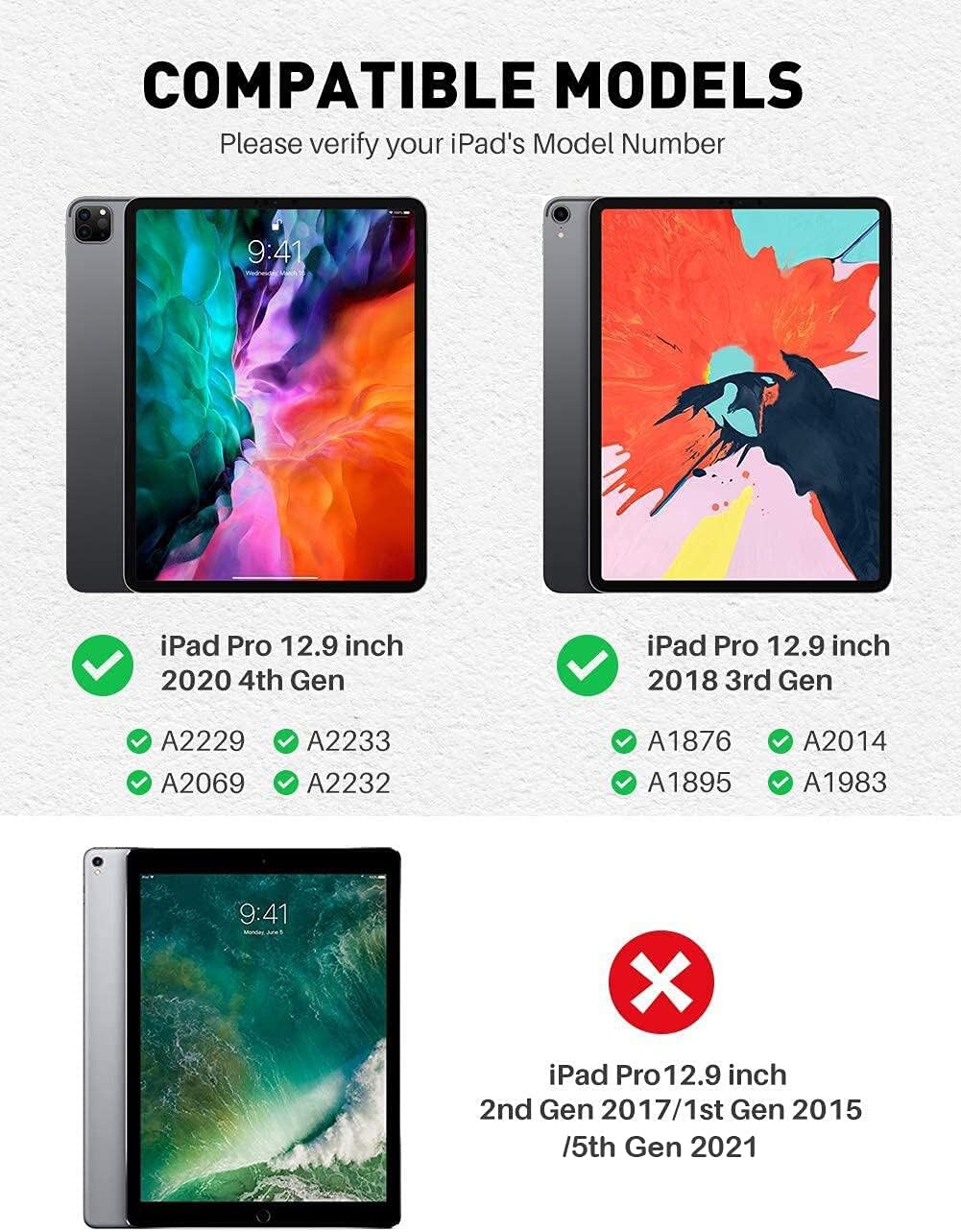 12.9 inch iPad Pro Keyboard Case with Touchpad T6582