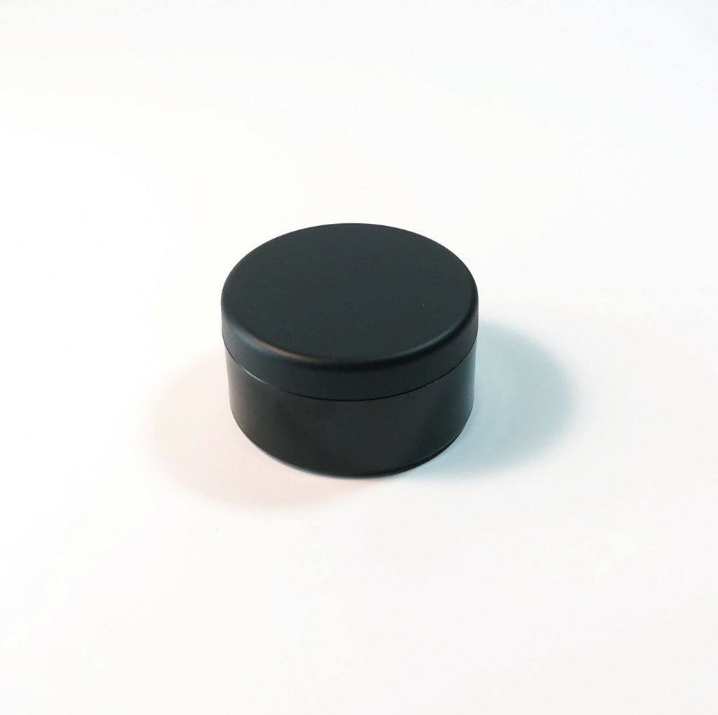 Cosmetic Jars 30 Gram Plastic Containers Matte Black Lids Q655