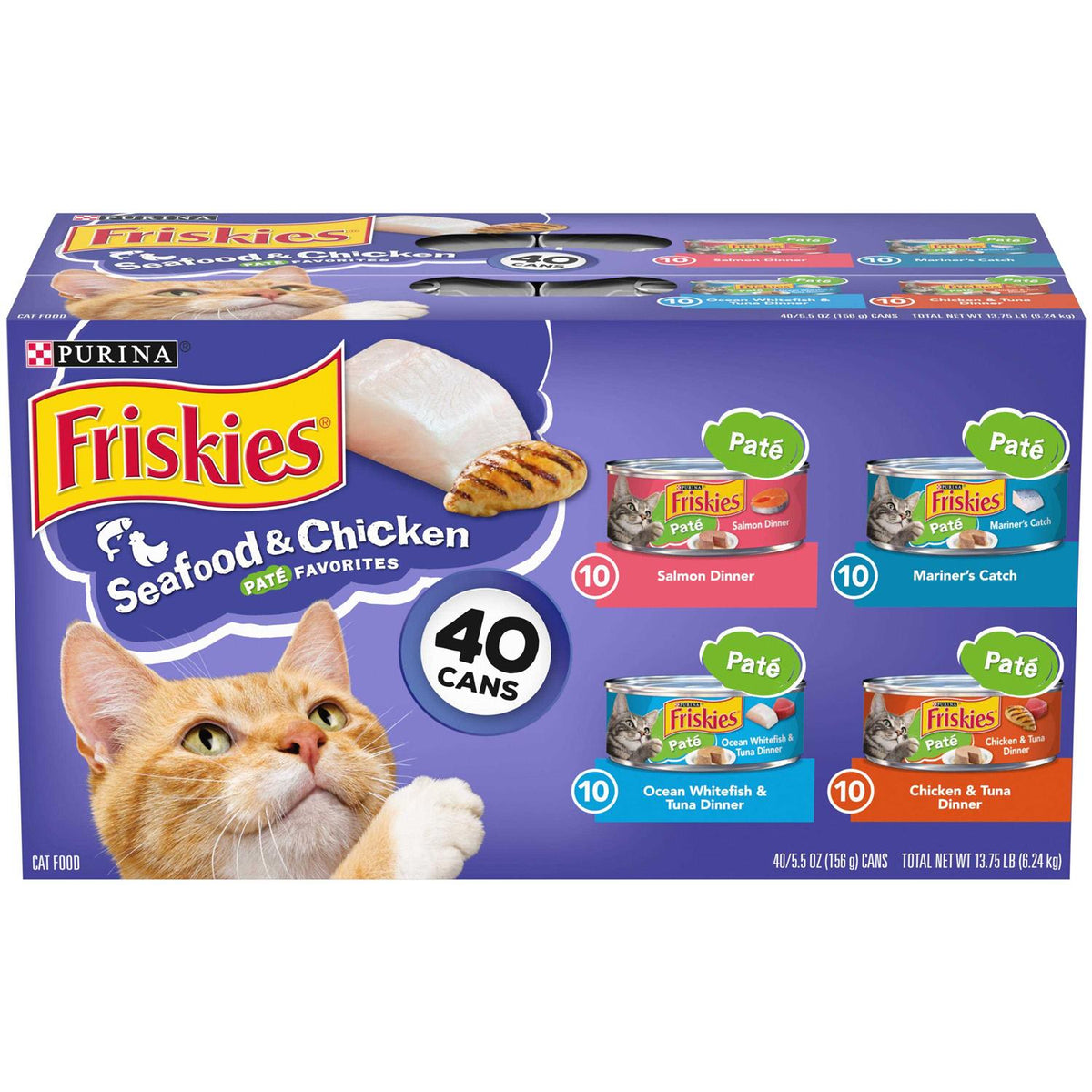 Seafood & Chicken Pate Variety Pack Wet Cat Food P7735