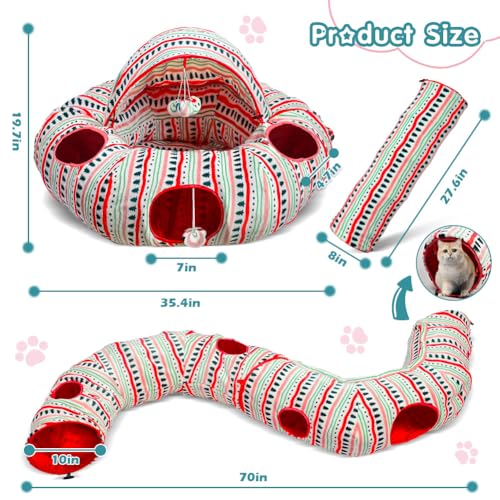 Plush Cat Tunnel Bed Y211