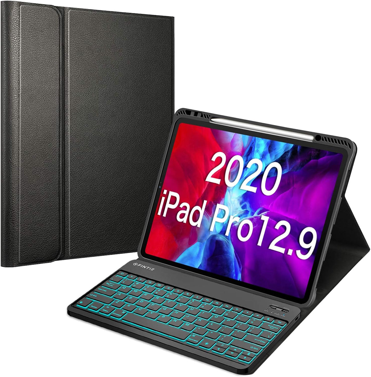 Black Wireless Bluetooth Keyboard Case with Pencil Holder G39537