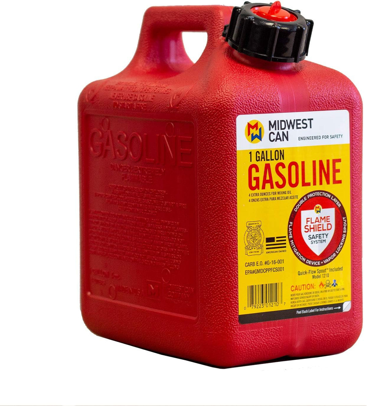 1 Gallon Gasoline Can with Auto Shut Off Spout X779
