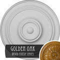 Classic Ceiling Medallion, Hand-Painted Golden Oak S278