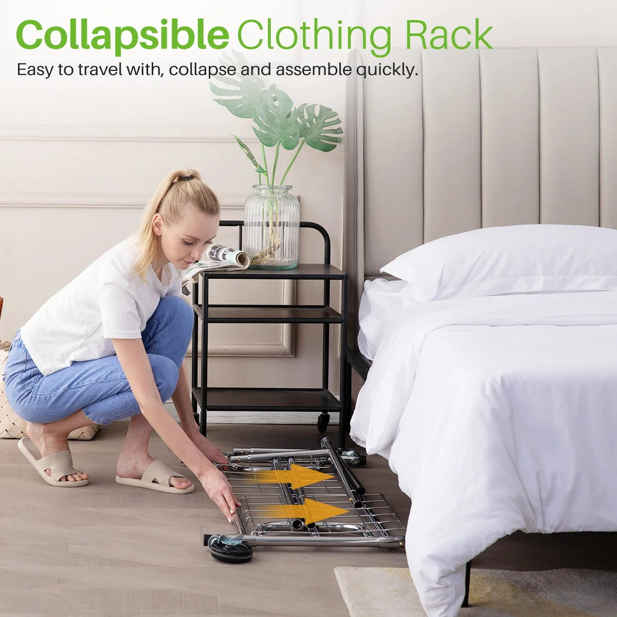 450 lbs Clothing Rack with Shelves C740