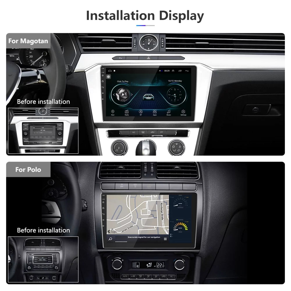 Android 12 Double 2 Din Car Stereo Radio 10.1'' HD Touch Screen 1080P Car Multimedia Player Head Unit Bluetooth WIFI GPS FM Receiver with Rearview Camera C3644