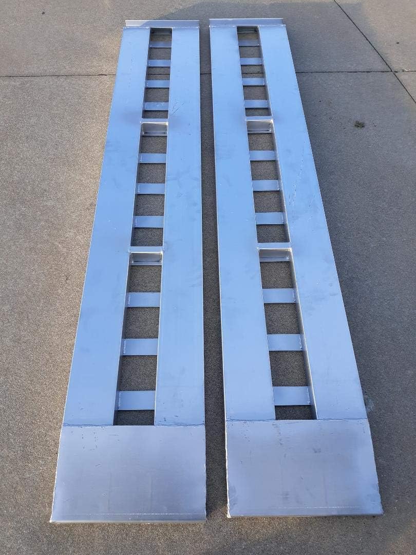 10,000 LB Aluminum Car Truck Skid Forklift Ramps Trailer Hook 2 Ramps B477