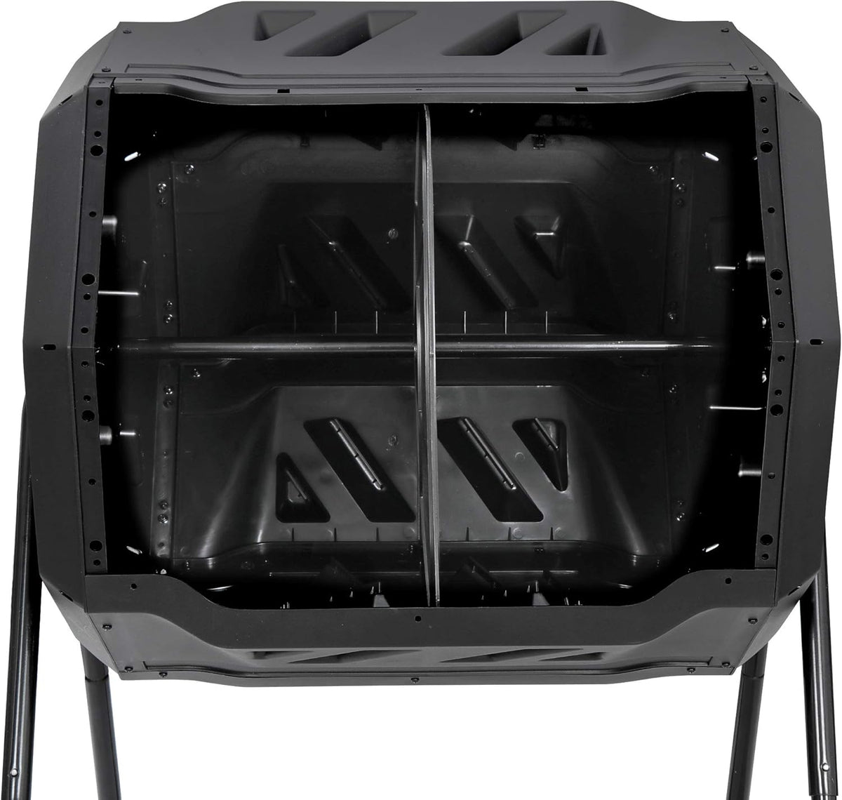 43 Gallon Black Dual Chamber Composting Tumbler L548591