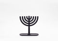 Cast Iron Menorah Blue Q34834