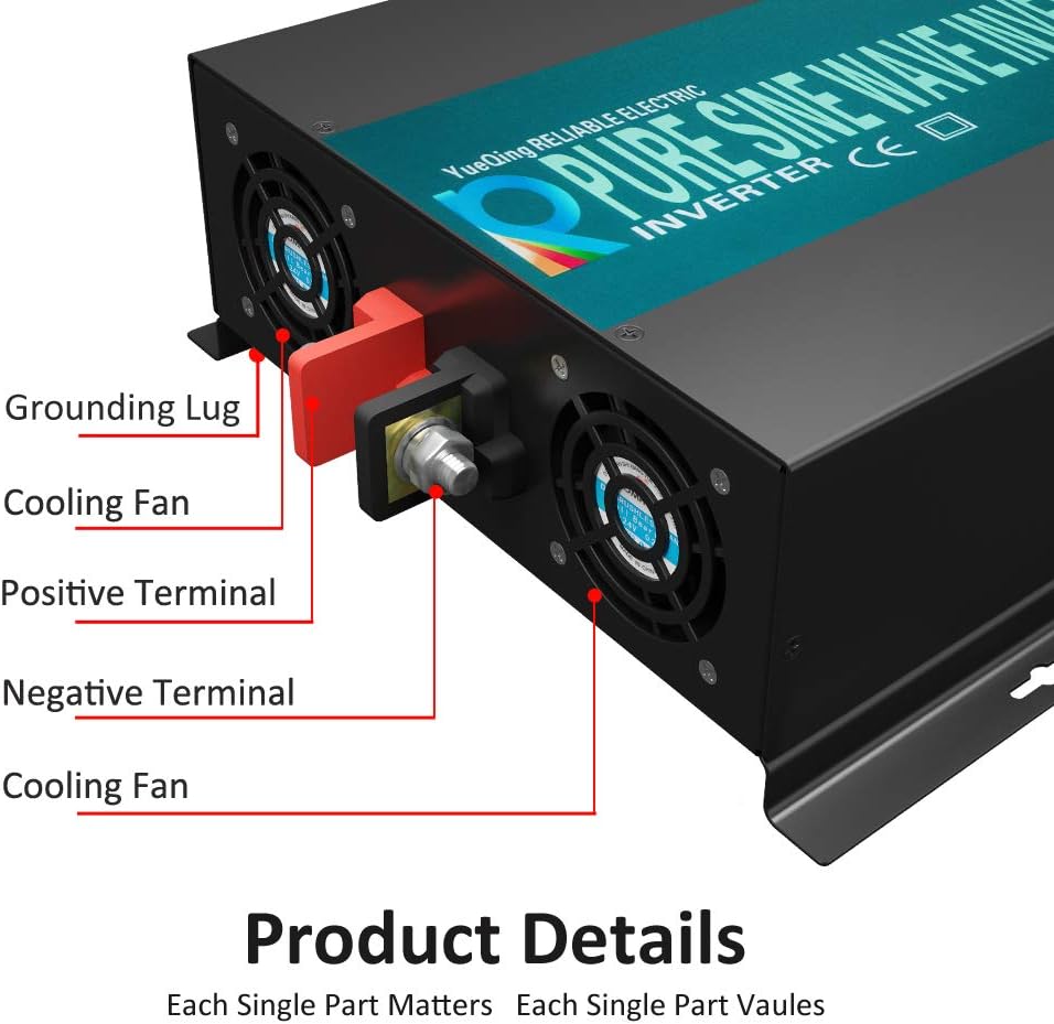 3000W Pure Sine Wave Inverter 24V DC to 120V AC N535705