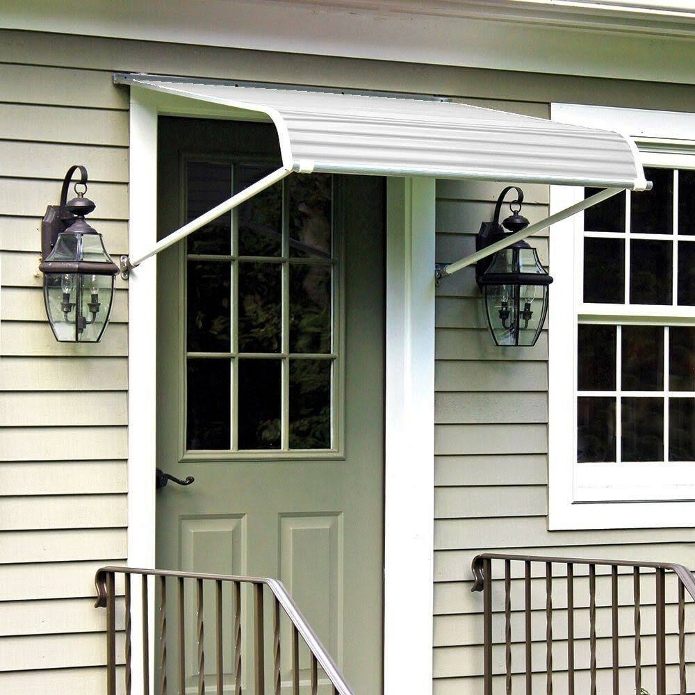 5 ft. Aluminum Door Canopy in White L6062