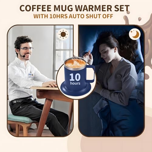 12oz USB Heated Coffee Mug with Auto Shut Off (Black) A33087