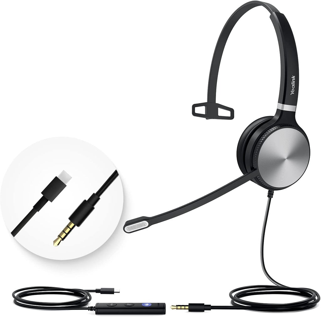 Headset with Microphone Noise Cancelling Stereo 3.5mm Jack C69975