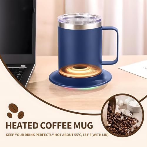 12oz USB Heated Coffee Mug with Auto Shut Off (Black) A33087