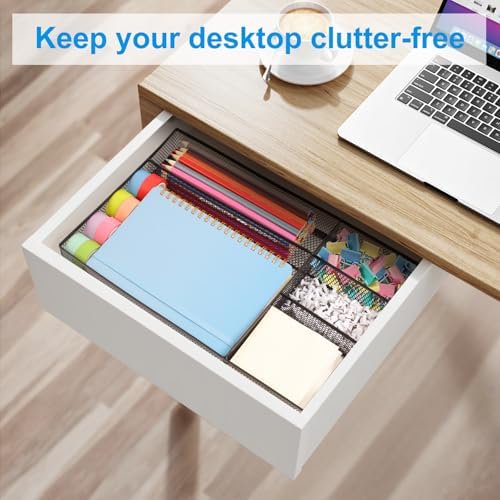 5 Grid Metal Mesh Drawer Organizer E399