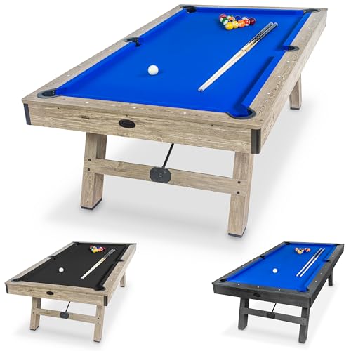 8 ft Pool Table with Wood Finish N286