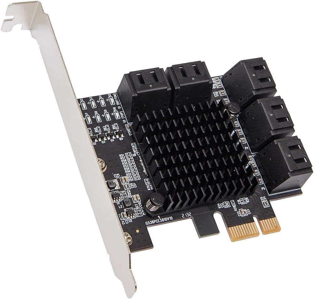 10 Port SATA III to PCIe 3.0 x1 Expansion Card R777