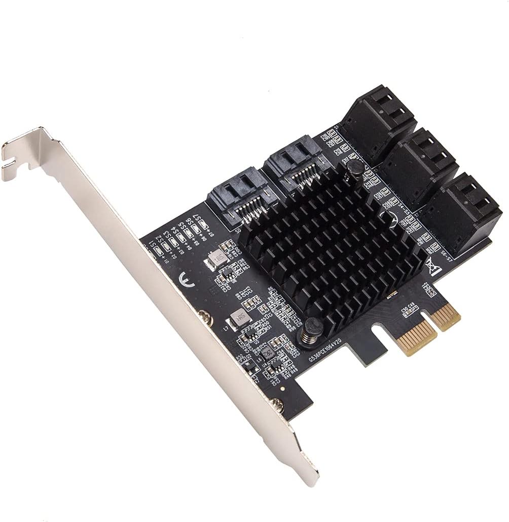 10 Port SATA III to PCIe 3.0 x1 Expansion Card R777
