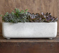 White Fiber Cement Cachepot F8299