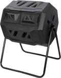 43 Gallon Black Dual Chamber Composting Tumbler L548591