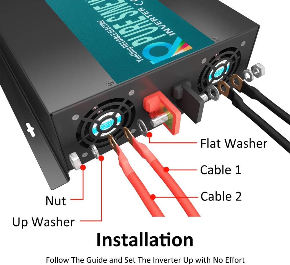 3000W Pure Sine Wave Inverter 24V DC to 120V AC N535705