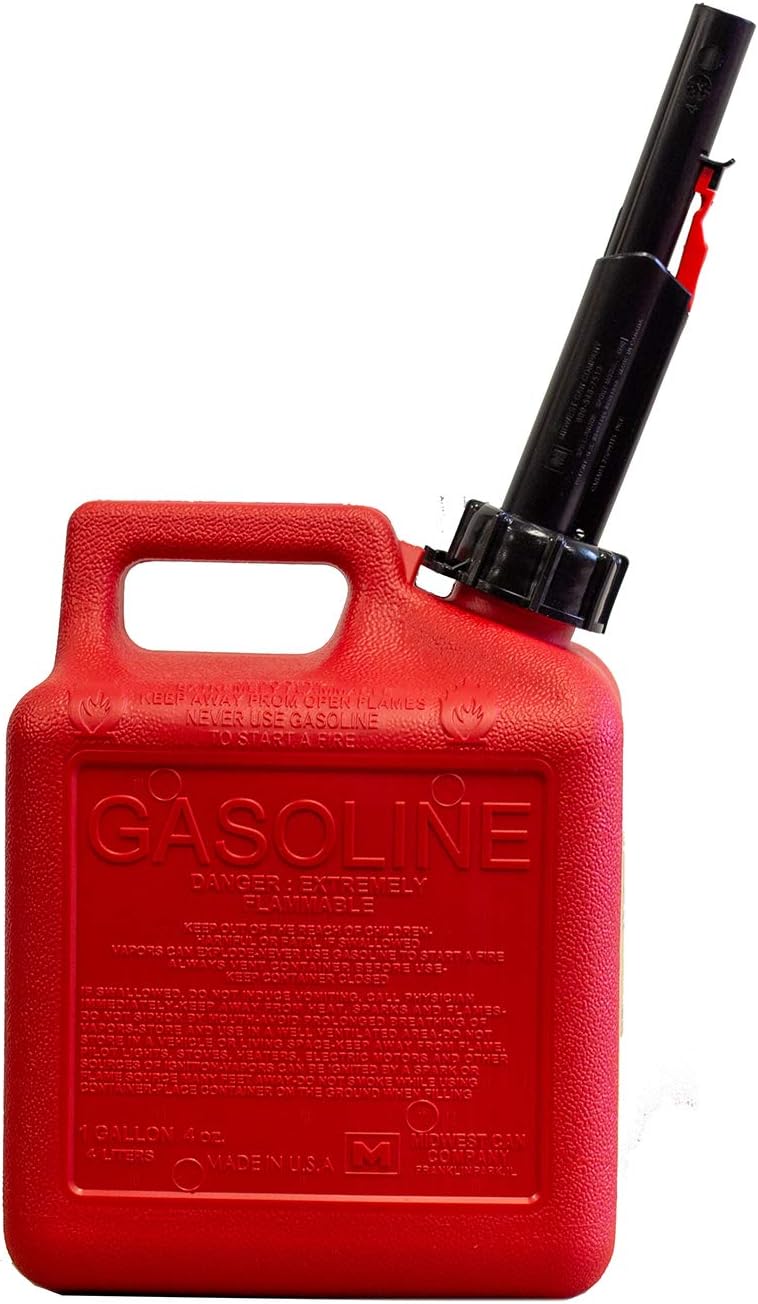 1 Gallon Gasoline Can with Auto Shut Off Spout X779