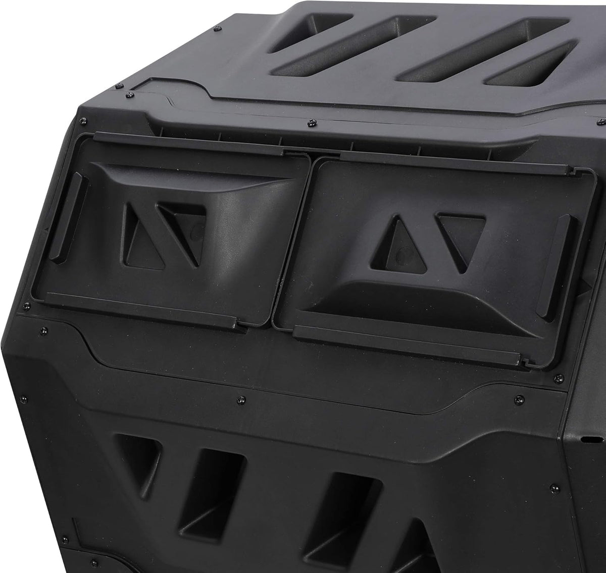 43 Gallon Black Dual Chamber Composting Tumbler L548591