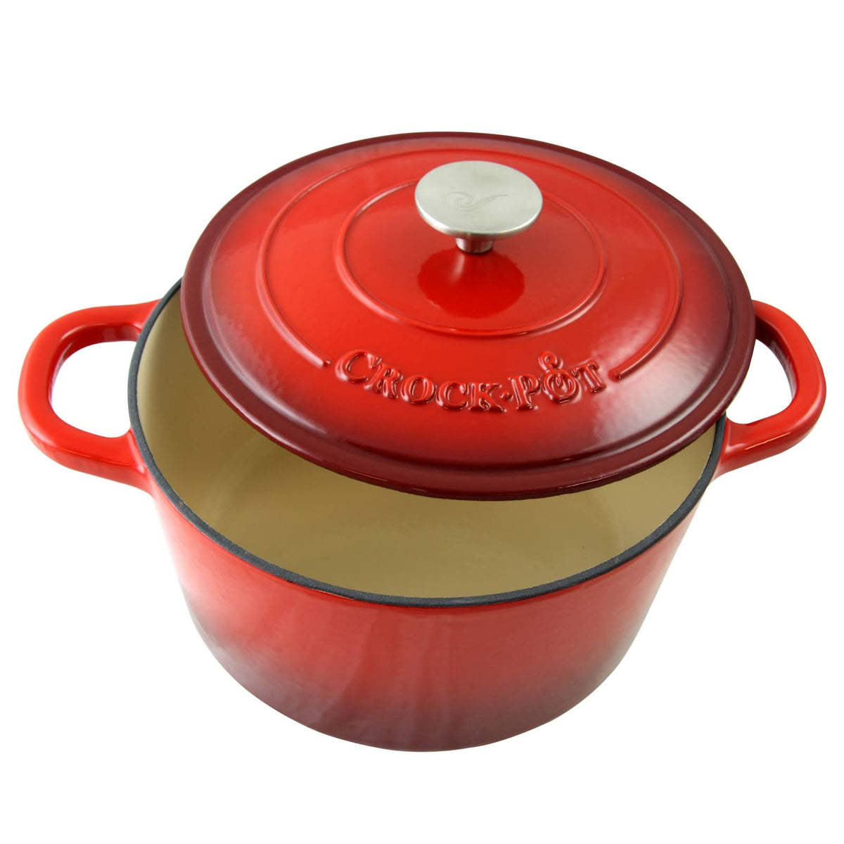 Cast Iron Dutch Oven 5 Quart Red D9317