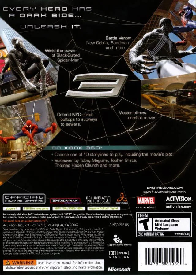 Spider-Man 3 (Xbox 360) G14794