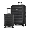 Black 3 Piece Hardshell Spinner Luggage Set W9232