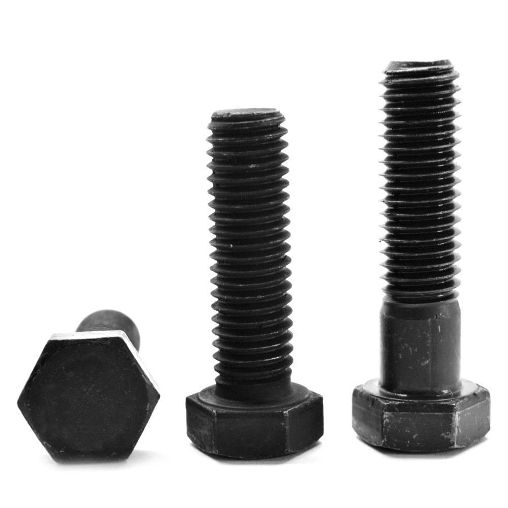 1/4x22-20 x 4x22 (PT) Coarse Thread Grade 8 Hex Cap Screw (Bolt) - USA Alloy Steel Black Oxide Pk 225 V4057