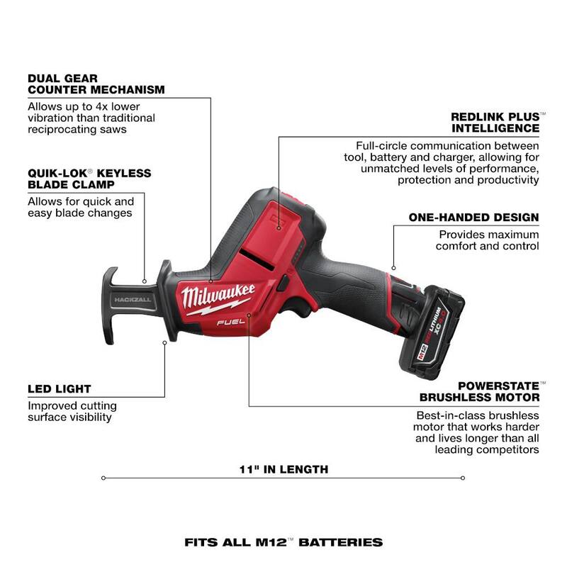 12V Cordless Reciprocating Saw Kit with Compact Flood Light J88122