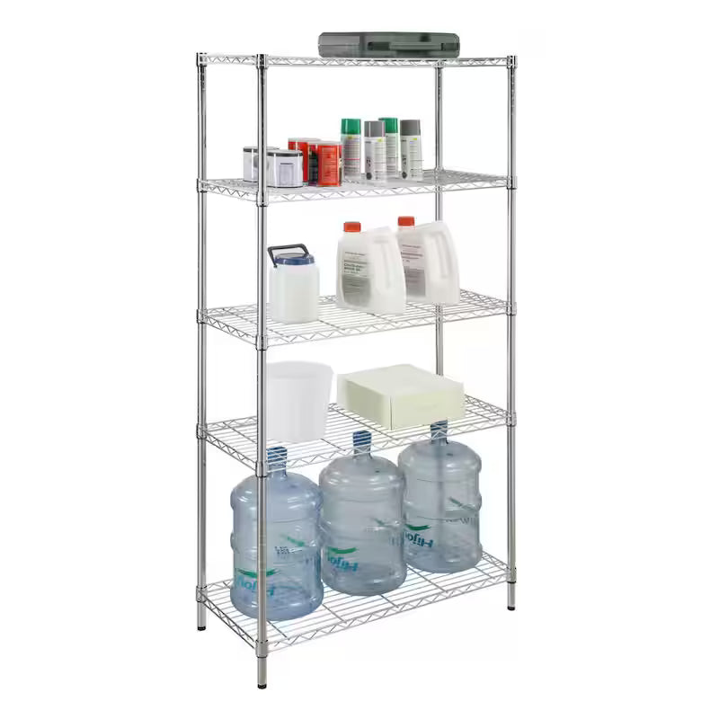 5-Tier Steel Wire Shelving Unit F105
