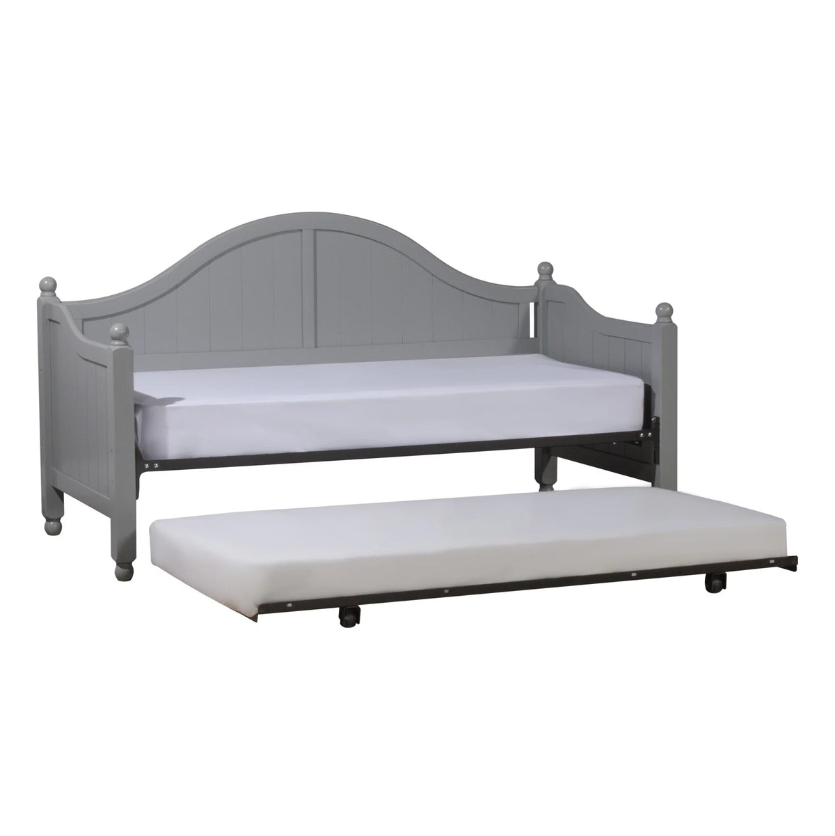 Gray Wood Daybed with Trundle U1663