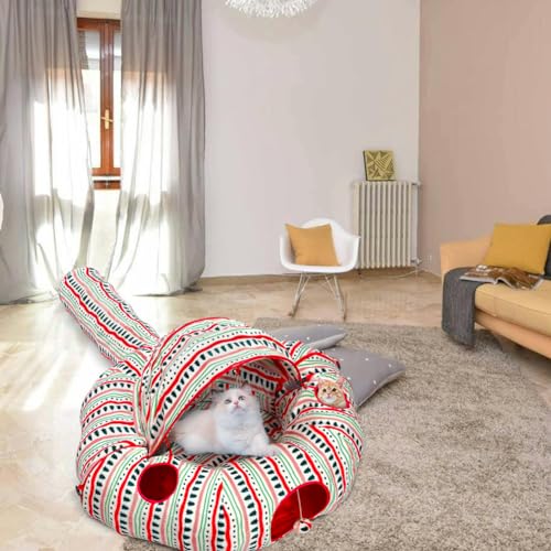 Plush Cat Tunnel Bed Y211