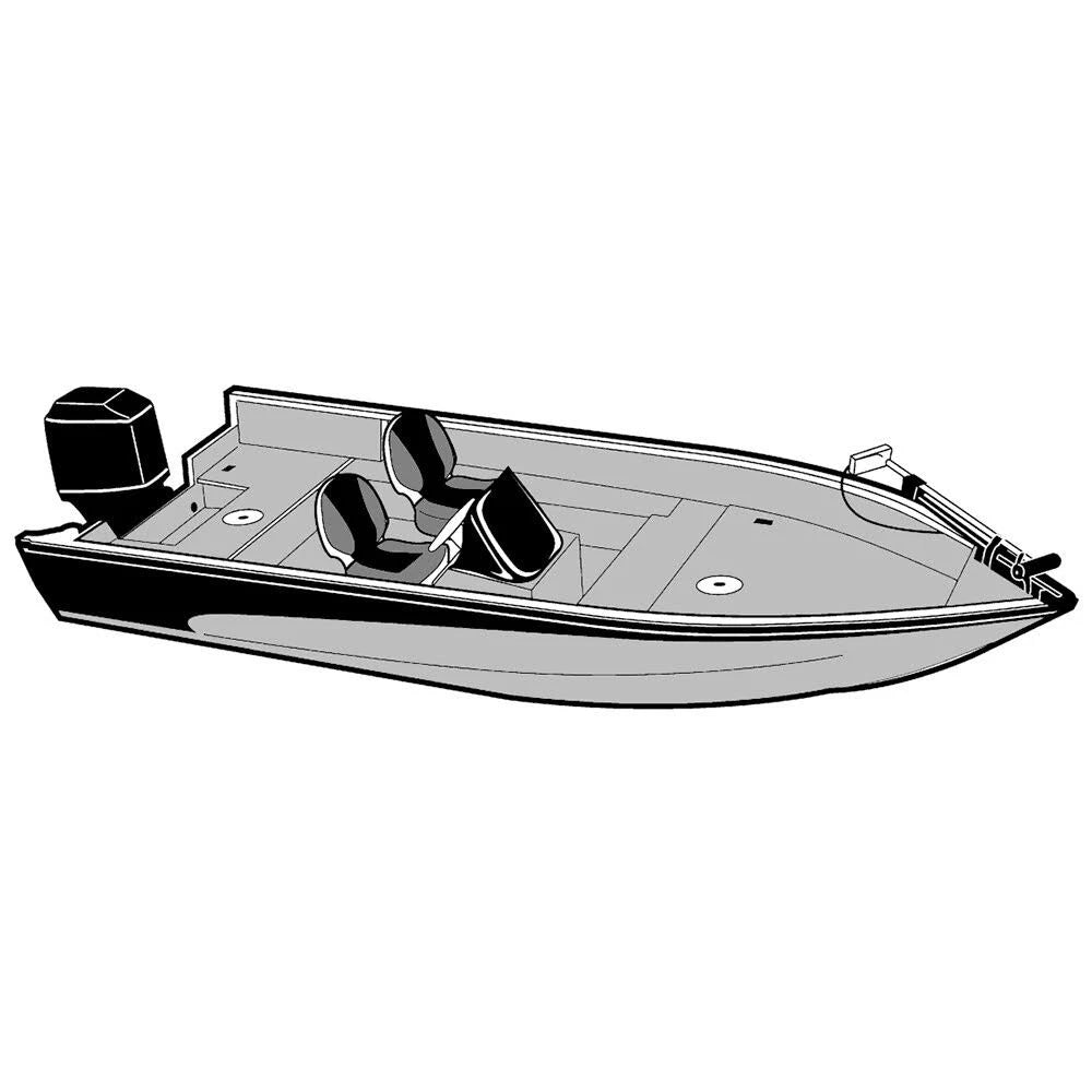 Grey Boat Cover for V-Hull Fishing Boats U4282