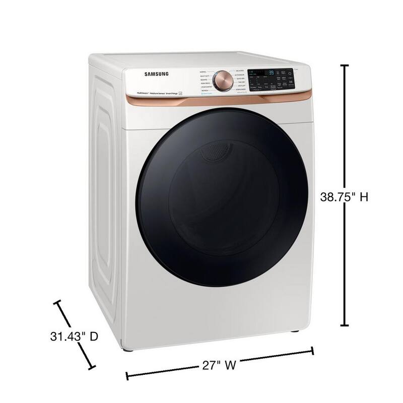 7.5 cu. ft. Smart Gas Dryer in Ivory Beige K10182