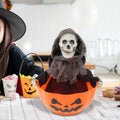 Halloween Candy Bowl with Motion Activated Light up Red Eyes and Sound W539708