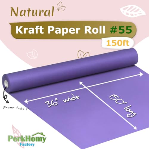 Brown Kraft Paper Roll 36" x 150' 80GSM F26108
