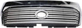 Painted Silver Shell Grille Assembly with Gray Insert and Chrome Molding Q330