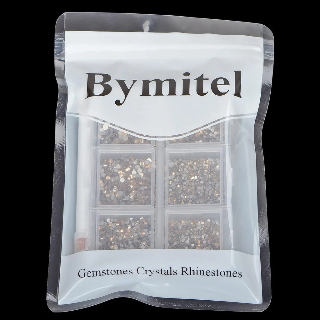 7200 Pieces 6 Mixed Sizes Round Crystal Rhinestones H25386