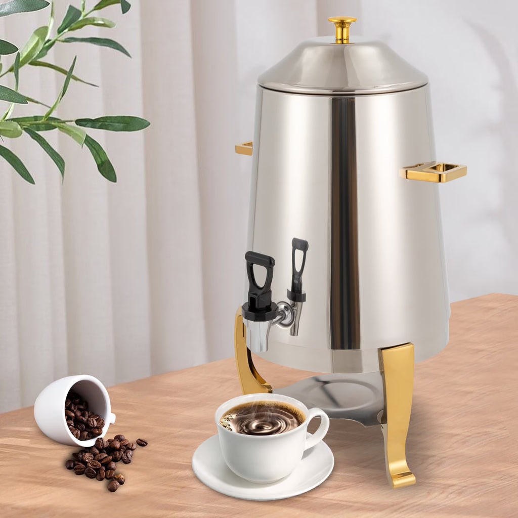 Heatable Stainless Steel Hot Beverage Dispenser with Spigot 13L V152506